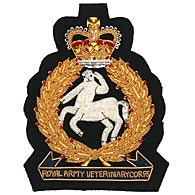 Royal Army Veterinary Corps Wire blazer badge